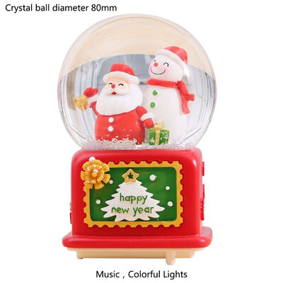 New Music Box Square Base Christmas Tree Santa Deer Snow Lighting Crystal Ball Music Box Floating Snow Home Decor Gift For Kids
New Music Box Square Base Christmas Tree Santa Deer Snow Lighting Crystal Ball Music Box Floating Snow Home Decor Gift For Kids