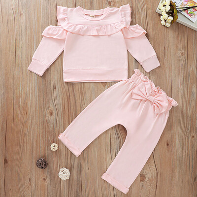 Newborn Baby Girl Sets Cute Solid Color Autumn Long Sleeve Sweater Bow Decoration Pant Two Pieces Sets
Newborn Baby Girl Sets Cute Solid Color Autumn Long Sleeve Sweater Bow Decoration Pant Two Pieces Sets