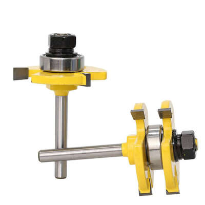 2PCSSet 14" Shank 2 Bit Tongue&Groove Router Bit 3 Teeth T-type Woodworking Tenon Milling Cutter
2PCSSet 14" Shank 2 Bit Tongue&Groove Router Bit 3 Teeth T-type Woodworking Tenon Milling Cutter