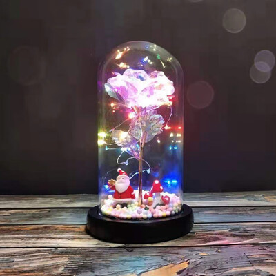 Valentines Gifts LED Rose Flashing Lamps Party Decoration Christmas Gifts Artificial Red Rose In A Glass Dome On A Wooden Base
Valentines Gifts LED Rose Flashing Lamps Party Decoration Christmas Gifts Artificial Red Rose In A Glass Dome On A Wooden Base