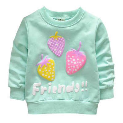 2019 New Baby cotton Tops autumn Winter Small children round necked strawberry hedging Kids long sleeves hot sale
2019 New Baby cotton Tops autumn Winter Small children round necked strawberry hedging Kids long sleeves hot sale