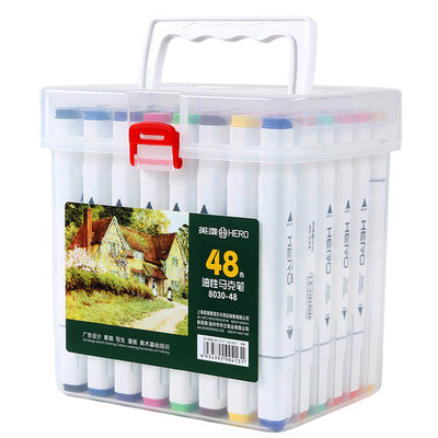 Hero HERO 8030 double-head color oily marker set student painting design anime hand-painted pen art set 48 color
Hero HERO 8030 double-head color oily marker set student painting design anime hand-painted pen art set 48 color