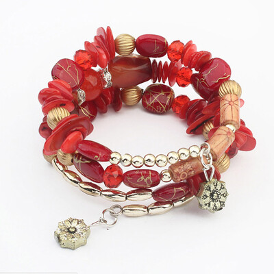 Retro Handmade Multi-layer Crystal Beads Bracelet for Girls Woman Gift Fashion
Retro Handmade Multi-layer Crystal Beads Bracelet for Girls Woman Gift Fashion