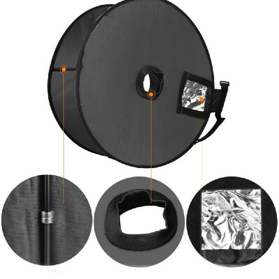 Lightweight Foldable 450mm 18in Easy-fold Round Ring Speedlite Flash Softbox Diffuser Reflector For Macro Shoot Portrait Photograp
Lightweight Foldable 450mm 18in Easy-fold Round Ring Speedlite Flash Softbox Diffuser Reflector For Macro Shoot Portrait Photograp