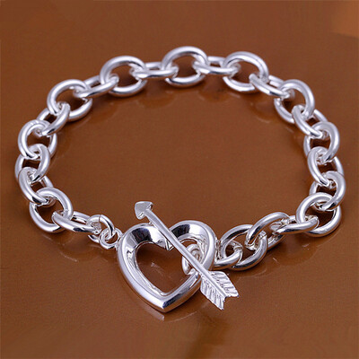 Creative Popular Personality 925 Silver Plated Arrow Through The Heart Bracelet
Creative Popular Personality 925 Silver Plated Arrow Through The Heart Bracelet