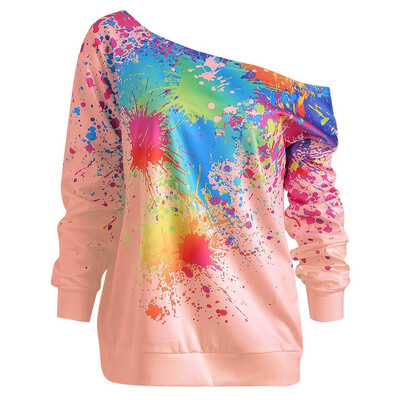 2019 New Fashion Women tie dye Streetwear Hoodies Long Sleeve Printed Girl Pullover Slim Slanted Shoulder Sweatshirts For Female
2019 New Fashion Women tie dye Streetwear Hoodies Long Sleeve Printed Girl Pullover Slim Slanted Shoulder Sweatshirts For Female