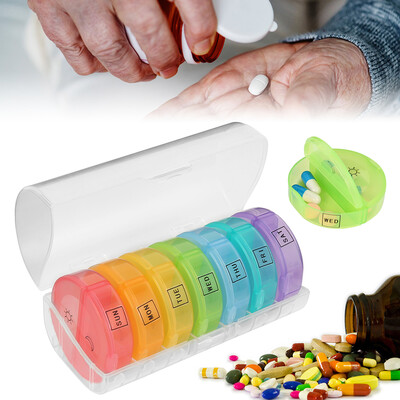 7 Day AM PM Twice a Day Weekly Pill Box Case with Moisture-Proof Design for Purse&Pockets Rainbow
7 Day AM PM Twice a Day Weekly Pill Box Case with Moisture-Proof Design for Purse&Pockets Rainbow
