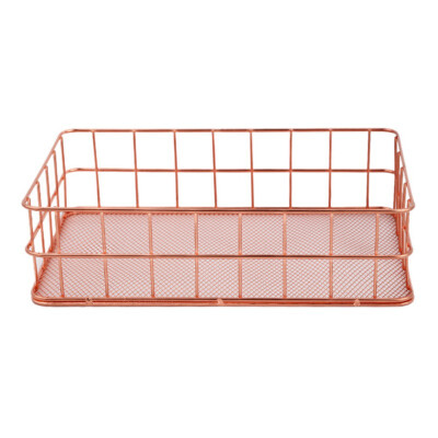 High Specification Wrought Iron Storage Basket Rose Gold Storage Box Desktop Debris Basket Modern Home Storage Racks
High Specification Wrought Iron Storage Basket Rose Gold Storage Box Desktop Debris Basket Modern Home Storage Racks