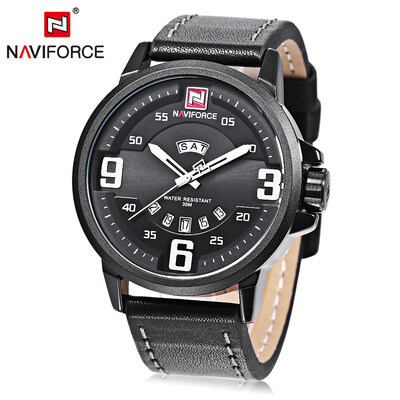 Naviforce 9086 Male Quartz Watch Luminous Date Day Display 3ATM Leather Band Wristwatch
Naviforce 9086 Male Quartz Watch Luminous Date Day Display 3ATM Leather Band Wristwatch
