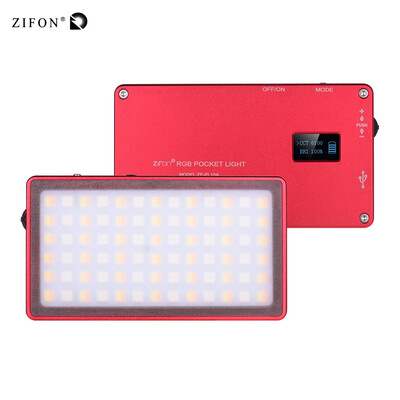 ZIFON RGB Pocket LED Video Light Panel Camera Fill Light Dimmable 2500K-7000K Color Temperature RA97 360 Colors 7 Special Effect
ZIFON RGB Pocket LED Video Light Panel Camera Fill Light Dimmable 2500K-7000K Color Temperature RA97 360 Colors 7 Special Effect