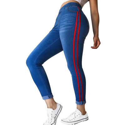 Womens Jeans High Waist Side Striped Trousers Patchwork Straight Jeans Matched Casual Pants Slim Jeans Plus Size
Womens Jeans High Waist Side Striped Trousers Patchwork Straight Jeans Matched Casual Pants Slim Jeans Plus Size