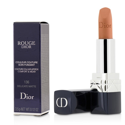 CHRISTIAN DIOR - Rouge Dior Couture Colour Comfort & Wear Matte Lipstick - 136 Delicate Matte 35g012oz
CHRISTIAN DIOR - Rouge Dior Couture Colour Comfort & Wear Matte Lipstick - 136 Delicate Matte 35g012oz