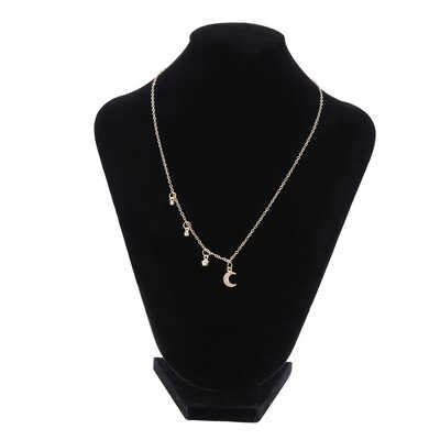 Gold Silver Plated Moon Star Heart Necklace Pendant Chain Sweet Elegant Women Party Wedding Jewelry
Gold Silver Plated Moon Star Heart Necklace Pendant Chain Sweet Elegant Women Party Wedding Jewelry