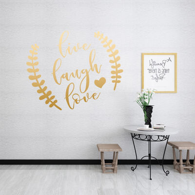 Wall Stickers Live Laugh Love Quote Words Wall Decal Self-Adhesive Removable Bathroom Home Decor Stickers
Wall Stickers Live Laugh Love Quote Words Wall Decal Self-Adhesive Removable Bathroom Home Decor Stickers