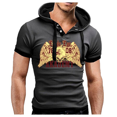 Toponeto Summer mens fashion comfortable casual hooded stitching printed short sleeves
Toponeto Summer mens fashion comfortable casual hooded stitching printed short sleeves