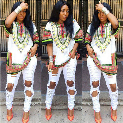 2017 Women African Festival Dashiki Shirt Kaftan Boho Hippe Gypsy Festival Tops Party Dress K2
2017 Women African Festival Dashiki Shirt Kaftan Boho Hippe Gypsy Festival Tops Party Dress K2