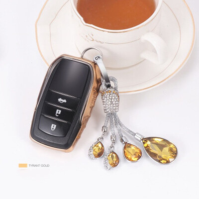 Car Styling Soft TPU Car Key Case For Toyota Camry Highlander Prado Corolla RAV4 Car Key Cover Shell Car Crystal Keychain
Car Styling Soft TPU Car Key Case For Toyota Camry Highlander Prado Corolla RAV4 Car Key Cover Shell Car Crystal Keychain