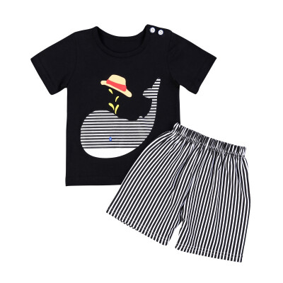 Stylish Summer Baby Cute Short Sleeve Cartoon printing T-shirts TopsStripe Shorts 2PC Clothes Set
Stylish Summer Baby Cute Short Sleeve Cartoon printing T-shirts TopsStripe Shorts 2PC Clothes Set