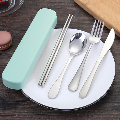 Toponeto 4 Pcs Portable Chopsticks Fork Spoon Travel Cutlery Set Portable Travel Silverwa
Toponeto 4 Pcs Portable Chopsticks Fork Spoon Travel Cutlery Set Portable Travel Silverwa