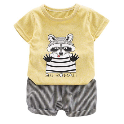 Summer Baby Boy Clothes Animal Cartoon New Clothing Set Short Sleeve Cartoon Animal Print T-shirt TopsShorts Costume Set
Summer Baby Boy Clothes Animal Cartoon New Clothing Set Short Sleeve Cartoon Animal Print T-shirt TopsShorts Costume Set