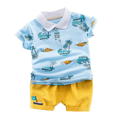Summer Casual Outfits Sets Baby Boys Clothes Short Sleeve Striped Cartoon Print Tops Blouse T-shirtShorts Children
Summer Casual Outfits Sets Baby Boys Clothes Short Sleeve Striped Cartoon Print Tops Blouse T-shirtShorts Children