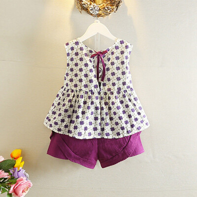 Kids Cute Sleeveless Clothes Summer Children Baby Girls Casual Floral Pattern Sleeveless Tops VestShorts Suits Costume Set
Kids Cute Sleeveless Clothes Summer Children Baby Girls Casual Floral Pattern Sleeveless Tops VestShorts Suits Costume Set