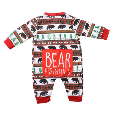 Parent-child Clothing Christmas Letters Bear Print Jumpsuit Buttons O Neck Long Sleeve Family Matching Outfits Rompers Overalls
Parent-child Clothing Christmas Letters Bear Print Jumpsuit Buttons O Neck Long Sleeve Family Matching Outfits Rompers Overalls