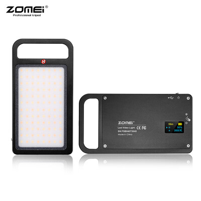 ZOMEI Handheld Mini LED Video Light Camera Photography Fill Light 3000-6500K Dimmable 96pcs LEDs CRI 96 Built-in 2800mAh Battery
ZOMEI Handheld Mini LED Video Light Camera Photography Fill Light 3000-6500K Dimmable 96pcs LEDs CRI 96 Built-in 2800mAh Battery