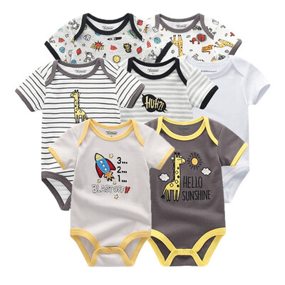 Newest 7PCS Baby Boys Clothes Rompers Baby Girls Clothes Newborn Bodysuits Babywear Cotton 0-12M For Babies Outwear Clothing Sets
Newest 7PCS Baby Boys Clothes Rompers Baby Girls Clothes Newborn Bodysuits Babywear Cotton 0-12M For Babies Outwear Clothing Sets