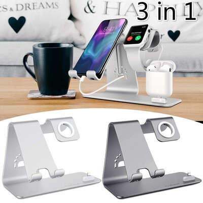 Aluminum 3 in 1 Wireless Charger stand For iPhone Qi Fast Charge Dock Station Vertical for iWatch AirPods
Aluminum 3 in 1 Wireless Charger stand For iPhone Qi Fast Charge Dock Station Vertical for iWatch AirPods