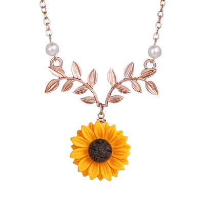 Fashion Sunflower Necklace Charm Gold-plated Branches Pendant Necklace Clavicle Chain Female Jewelry Accessories Gift
Fashion Sunflower Necklace Charm Gold-plated Branches Pendant Necklace Clavicle Chain Female Jewelry Accessories Gift