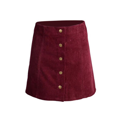 Women Bottoms Skirts skater saia etek faldas Jupe Gonna Petite Vintage Corduroy Button Front A-Line Skirt
Women Bottoms Skirts skater saia etek faldas Jupe Gonna Petite Vintage Corduroy Button Front A-Line Skirt