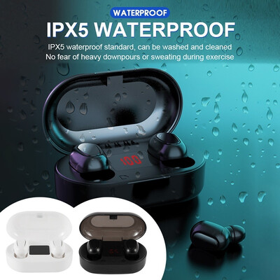 True Wireless Stereo Headset with Charge Box Earphone for IPhone Android Phones Mini Bluetooth 50 Headset LED
True Wireless Stereo Headset with Charge Box Earphone for IPhone Android Phones Mini Bluetooth 50 Headset LED
