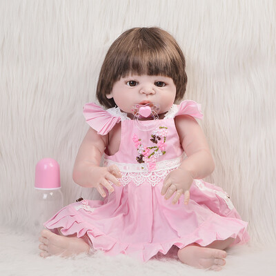 Handmade Reborn Dolls Babies Full Silicone Vinyl Body 23 inch Realistic Baby infant Model Doll Wear Xmas Hat Clothes Reborn Toys
Handmade Reborn Dolls Babies Full Silicone Vinyl Body 23 inch Realistic Baby infant Model Doll Wear Xmas Hat Clothes Reborn Toys
