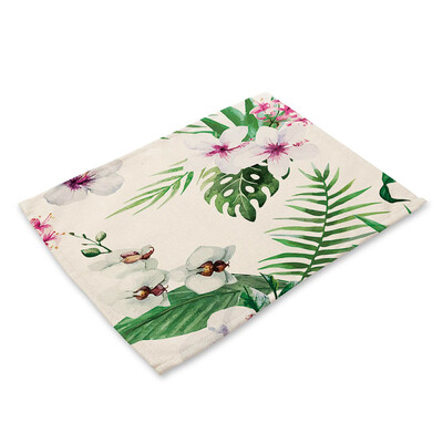 Plant Printed Polyester Placemat Heat-resistant Stain-resistant Anti-slip Table Mat Bowl Coaster Dining Tableware Pad for Dining T
Plant Printed Polyester Placemat Heat-resistant Stain-resistant Anti-slip Table Mat Bowl Coaster Dining Tableware Pad for Dining T