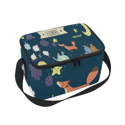 ALAZA Insulated Lunch Box Night Animals Lunch Bag for Men Women Portable Tote Bag Cooler Bag
ALAZA Insulated Lunch Box Night Animals Lunch Bag for Men Women Portable Tote Bag Cooler Bag