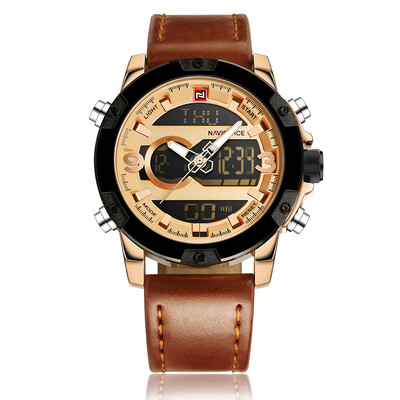NAVIFORCE Man Fashion Casual Sports Military Wristwatch Dual Time Analog-Digital Display Watch 3ATM Water Resistant Good Quality G
NAVIFORCE Man Fashion Casual Sports Military Wristwatch Dual Time Analog-Digital Display Watch 3ATM Water Resistant Good Quality G