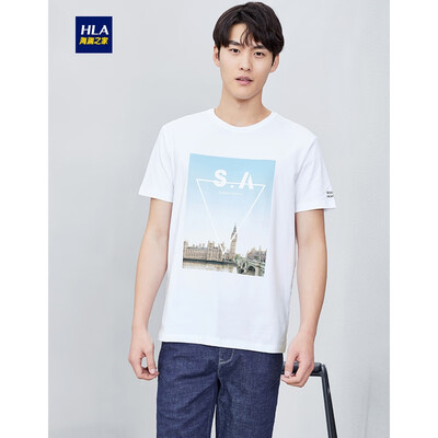 HLA Haishu House Short Sleeve T-Shirt Male 2019 Summer New Net Color Printing Round Collar Sleeve Micro-short Short T Mens HNTBJ2R030A Beige Pattern 30185100A54
HLA Haishu House Short Sleeve T-Shirt Male 2019 Summer New Net Color Printing Round Collar Sleeve Micro-short Short T Mens HNTBJ2R030A Beige Pattern 30185100A54