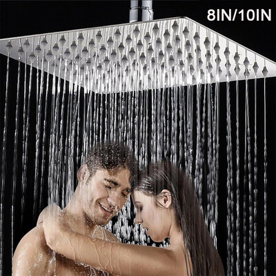 810 Inch Square Stainless Steel Ultra-thin Top Spray Pressurized Large Shower Head Rainfall Bath Overhead Sprayer Faucet
810 Inch Square Stainless Steel Ultra-thin Top Spray Pressurized Large Shower Head Rainfall Bath Overhead Sprayer Faucet