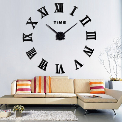 DIY 3D Novelty Wall Clock Modern Roman Numbers Living Room Clock Home Decoration Drop
DIY 3D Novelty Wall Clock Modern Roman Numbers Living Room Clock Home Decoration Drop