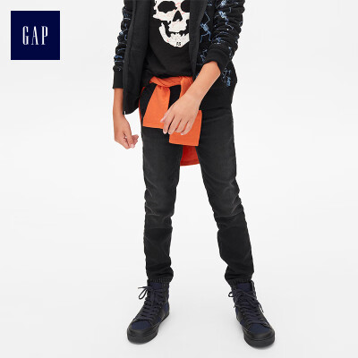 GAP flagship store boy elastic elastic waist beam sports pants 358213 black washed
GAP flagship store boy elastic elastic waist beam sports pants 358213 black washed