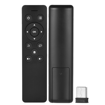 24GHz Wireless Remote Control with USB 20 Receiver Adapter for Smart TV Android TV Box Google TV HTPC
24GHz Wireless Remote Control with USB 20 Receiver Adapter for Smart TV Android TV Box Google TV HTPC