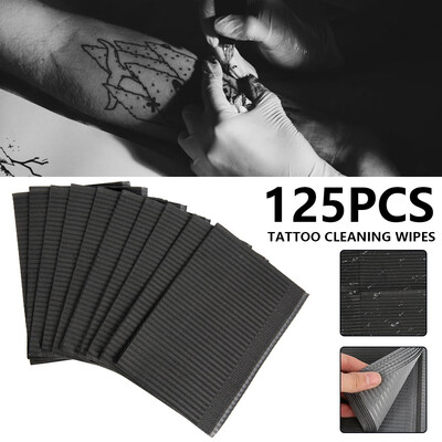 125PCS Black Tattoo Cleaning Wipes Disposable Bibs for Dental Piercing Waterproof Foils Paper Tattoo Accessories
125PCS Black Tattoo Cleaning Wipes Disposable Bibs for Dental Piercing Waterproof Foils Paper Tattoo Accessories