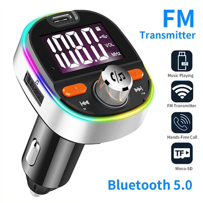 Car Bluetooth 50 Wireless Mp3 Audio Player Car Kit FM Transmitter QC30 USB Fast Charger Universal Car Accessories
Car Bluetooth 50 Wireless Mp3 Audio Player Car Kit FM Transmitter QC30 USB Fast Charger Universal Car Accessories