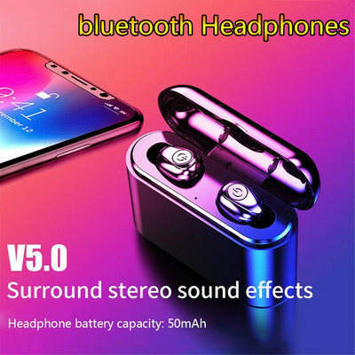 Portable Wireless Bluetooth Headset Built-in 2200mAh1000mAh Power Bank Charging Hand-free Calling Headphone Sport In Ear Earbuds
Portable Wireless Bluetooth Headset Built-in 2200mAh1000mAh Power Bank Charging Hand-free Calling Headphone Sport In Ear Earbuds