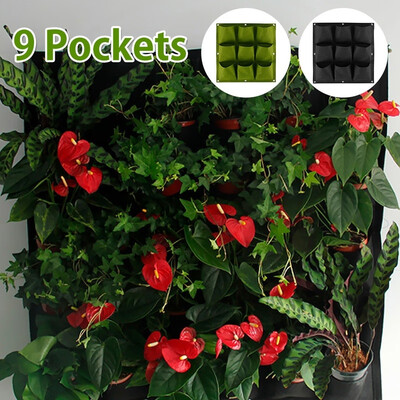 Exquisite 9 Pockets Wall Hanging Planting Bags Green Plant Grow Planter Vertical Garden Living Bag Garden Supplies
Exquisite 9 Pockets Wall Hanging Planting Bags Green Plant Grow Planter Vertical Garden Living Bag Garden Supplies