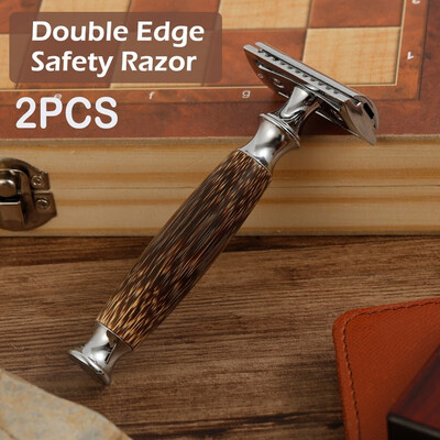 TXD36 Vintage Bamboo Manual Razor Women & Men Shaving Manual Double Edge Classic Safety Razor Environmental Bamboo Handle
TXD36 Vintage Bamboo Manual Razor Women & Men Shaving Manual Double Edge Classic Safety Razor Environmental Bamboo Handle