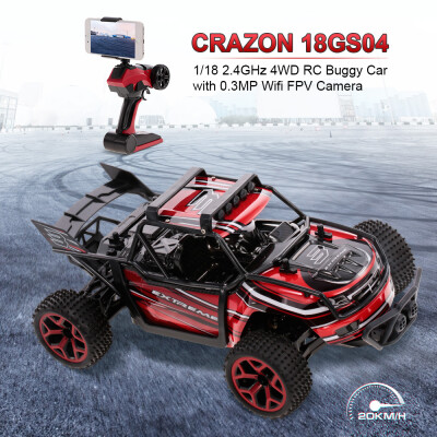 CRAZON 18GS04 118 24GHz 4WD 20kmh RC Buggy Car with 03MP Wifi FPV Camera Off-road Car Kids Toy
CRAZON 18GS04 118 24GHz 4WD 20kmh RC Buggy Car with 03MP Wifi FPV Camera Off-road Car Kids Toy