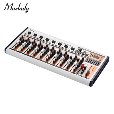 Muslady V12-FX 12-Channel Portable Mixing Console Mixer Built-in 16 DSP Effects 48V Phantom Power Supports BT Connection with Pow
Muslady V12-FX 12-Channel Portable Mixing Console Mixer Built-in 16 DSP Effects 48V Phantom Power Supports BT Connection with Pow