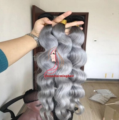 New Arrival 8A brazilian body wave 3pcslot ombre silver grey hair weaving 1bgrey two tone Brazilian Virgin human hair extension
New Arrival 8A brazilian body wave 3pcslot ombre silver grey hair weaving 1bgrey two tone Brazilian Virgin human hair extension